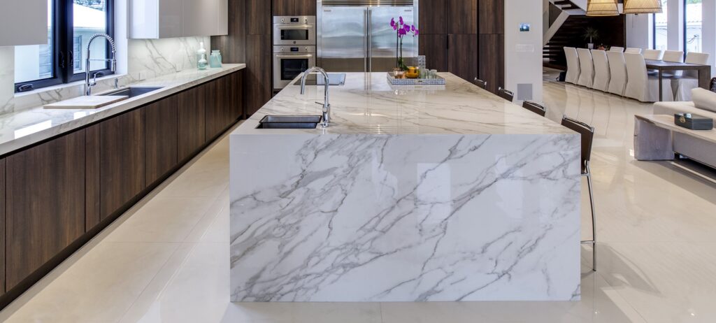 COCINA BAÑO MIAMI USA CALACATTA ESTATUARIO DESIGN DKOR Interiors FABRICATOR EXPO STONE